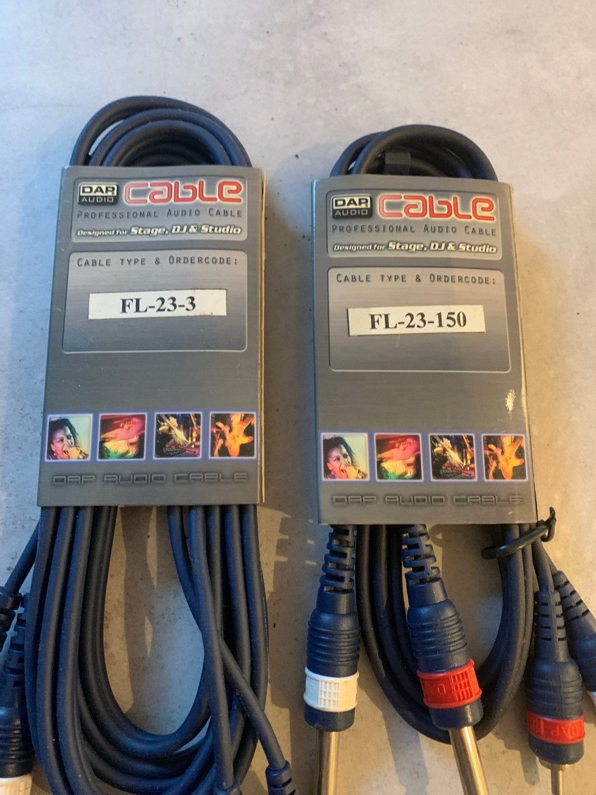 DAP Audio Professionele Audiokabels (2 stuks), Ophalen of Verzenden, Gebruikt, Minder dan 2 meter, Overige kabels