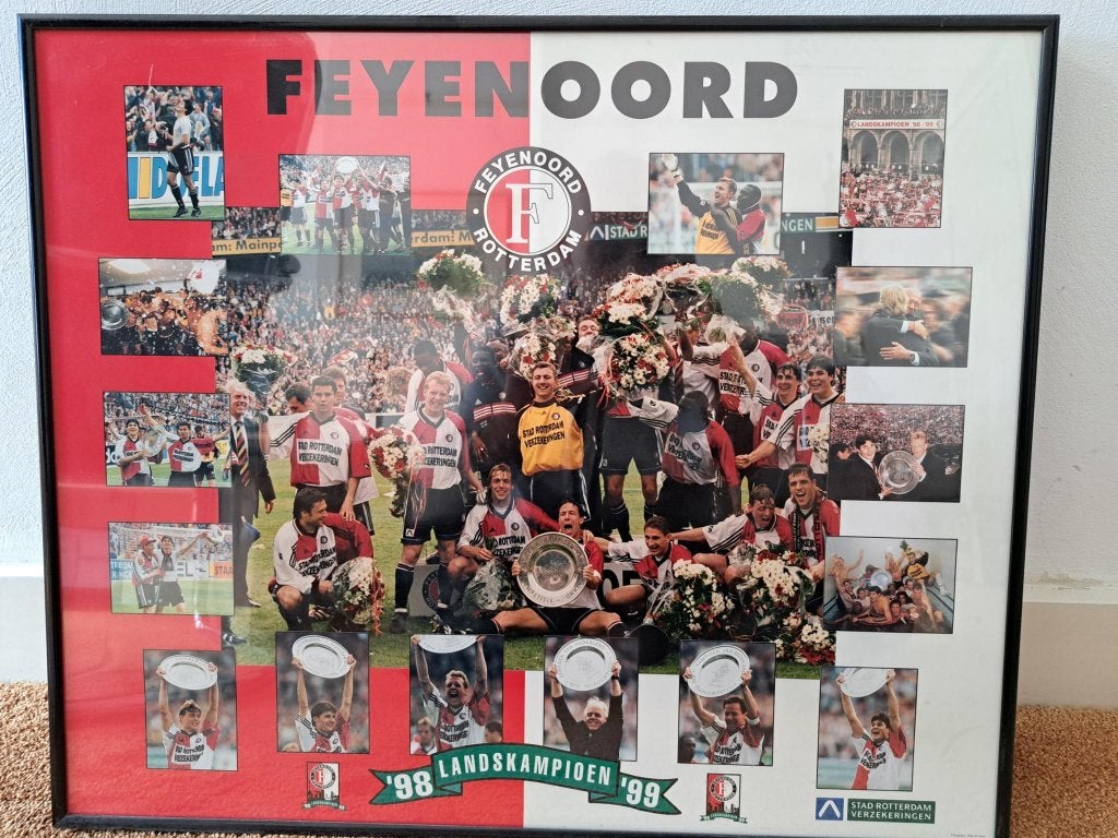 Officiele Feyenoord Collage 98/99 ingelijst, Ophalen, Zo goed als nieuw, Feyenoord, Overige typen