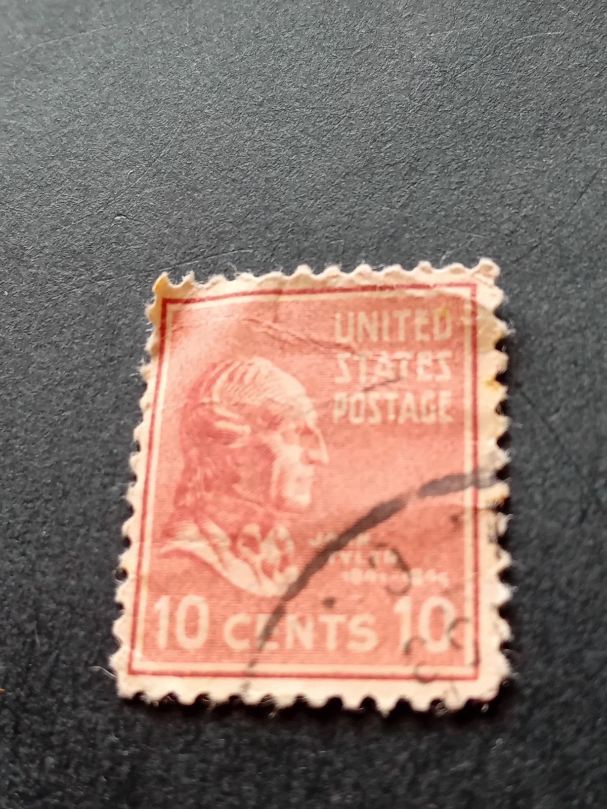 Zeldzame Amerikaanse postzegel 10 Cents Indiaan, Postzegels en Munten, Postzegels | Amerika, Ophalen of Verzenden, Noord-Amerika