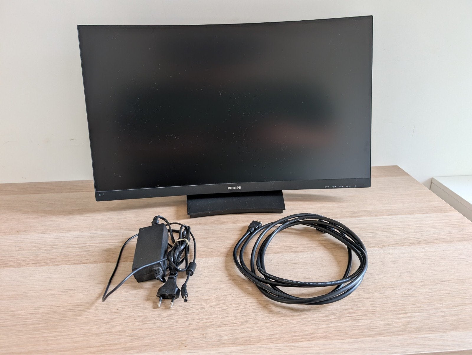 Philips 27" Curved Monitor, Philips, 3 tot 5 ms, Curved, HDMI
