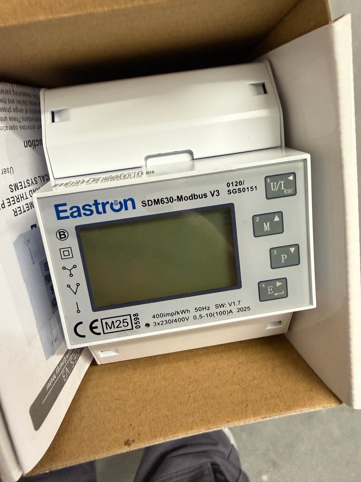 Eastron SDM630-Modbus V3 Energiemeter kWH, Ophalen of Verzenden, Nieuw, Overige merken, Overige typen
