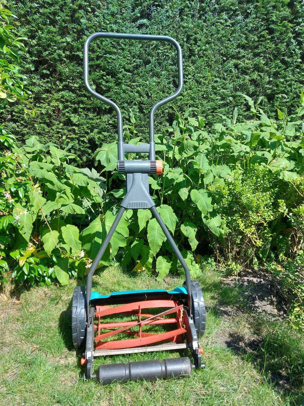 Gardena kooimesmaaier, Tuin en Terras, Grasmaaiers, Ophalen, Gebruikt, Handgrasmaaier, Kooimesmaaier