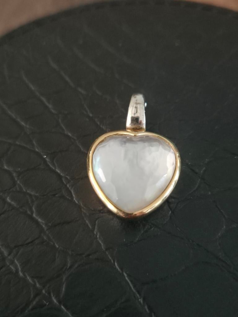 Ti Sento hanger parelmoer, Verzenden, Zo goed als nieuw, Hart, Zilver