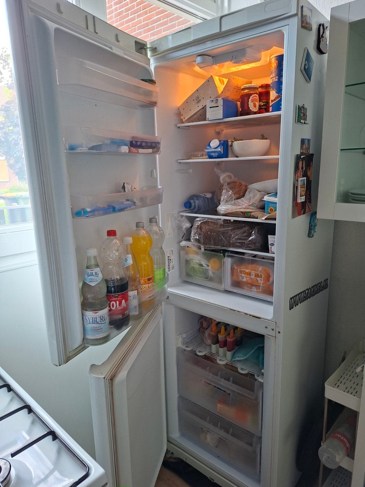 Indesit Koelkast met Aparte Vriezer - Goede Staat, Ophalen, Gebruikt, 200 liter of meer, 60 cm of meer