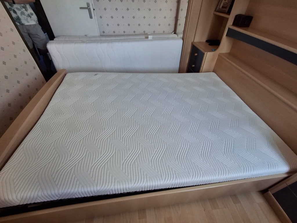 Topper Tempur Pro Plus Traagschuim 140x200 cm, Ophalen, Gebruikt, Tweepersoons, 140 cm
