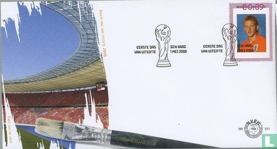 FDC E531 Dirk Kuijt 2006 NL onbeschreven, Ophalen of Verzenden