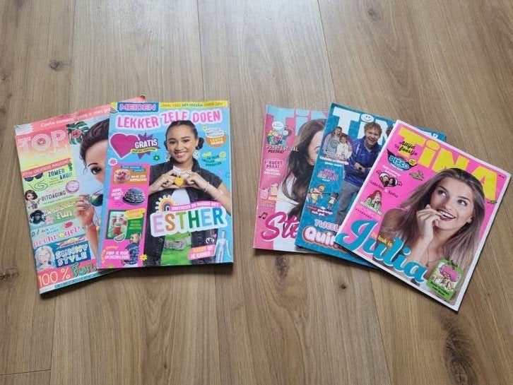 Meidenbladen: Tina top model en meiden magazine,, Boeken, Ophalen of Verzenden, Zo goed als nieuw, Fictie algemeen