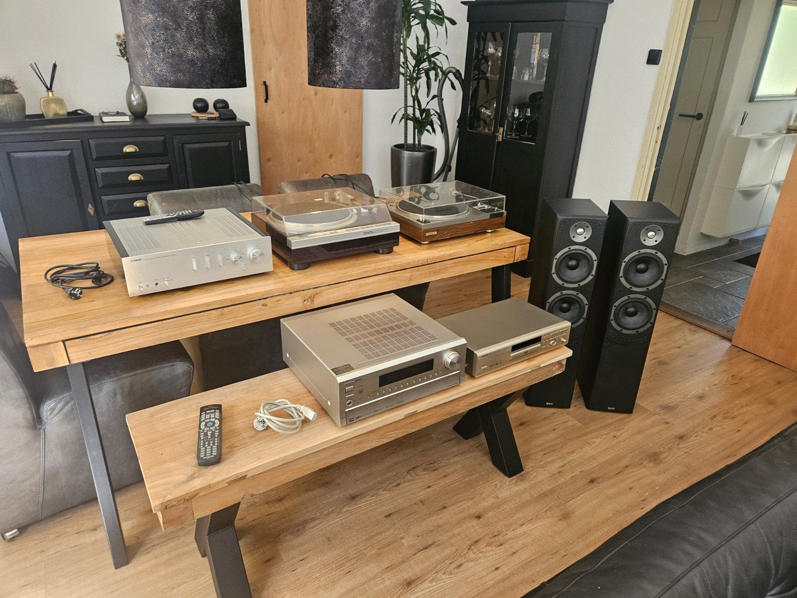 audio yamaha as 1000 denon dp47 en nog meer, Ophalen, Zo goed als nieuw, 120 watt of meer