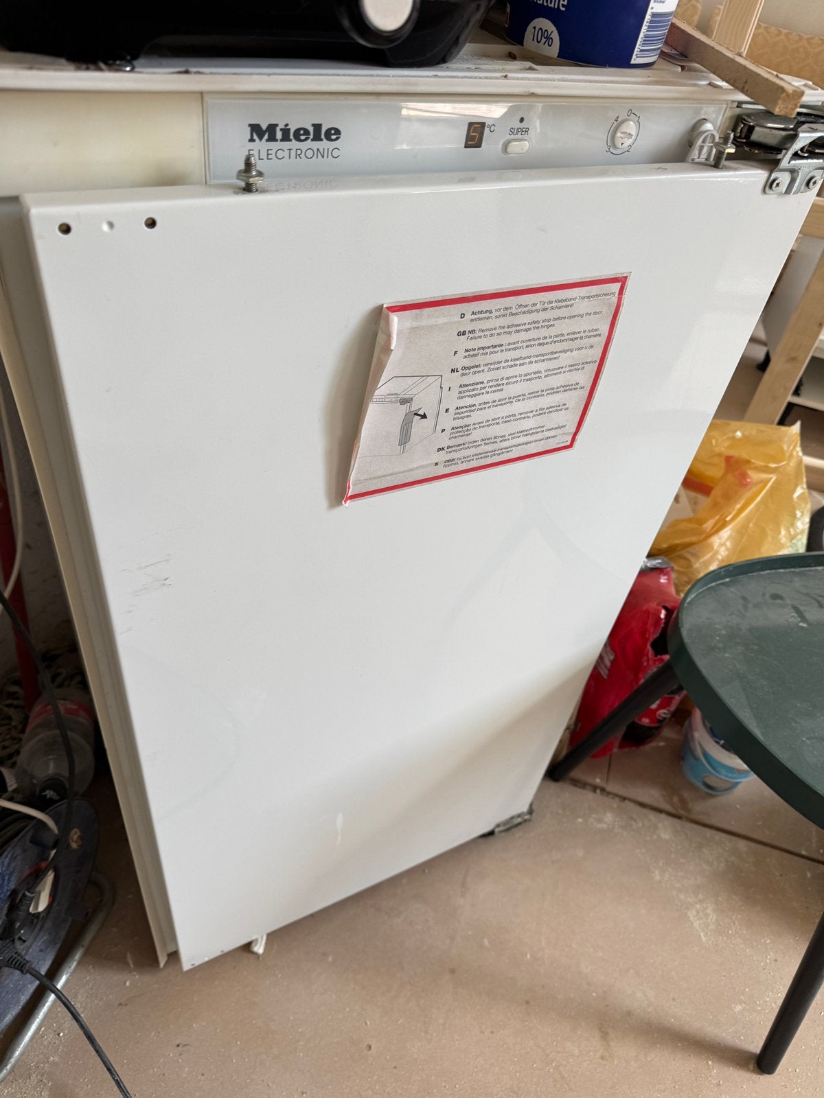 Miele inbouw koelkast, Ophalen, Zo goed als nieuw, Inbouw, Minder dan 60 cm