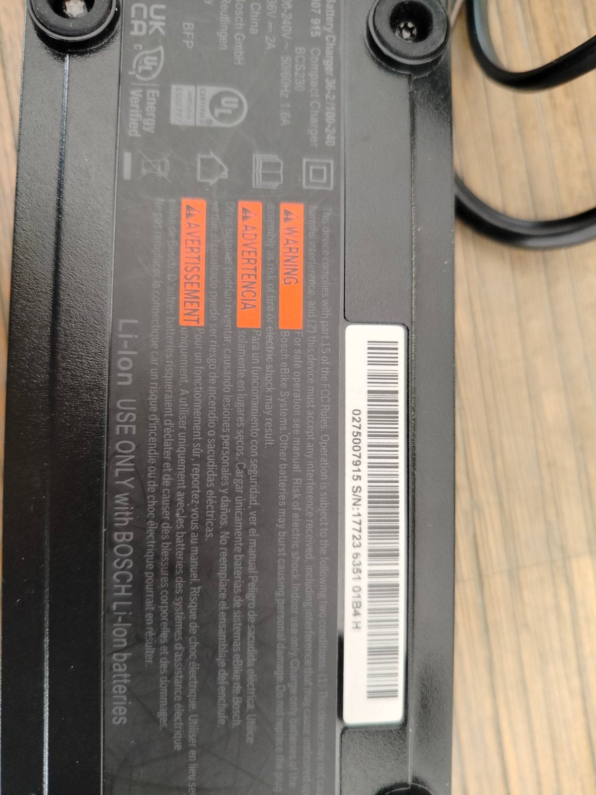 Bosch Oplader voor E-bike - Compact Charger 2A, Fietsen en Brommers, Fietsaccessoires | Fietsaccu's, Ophalen of Verzenden, Gebruikt