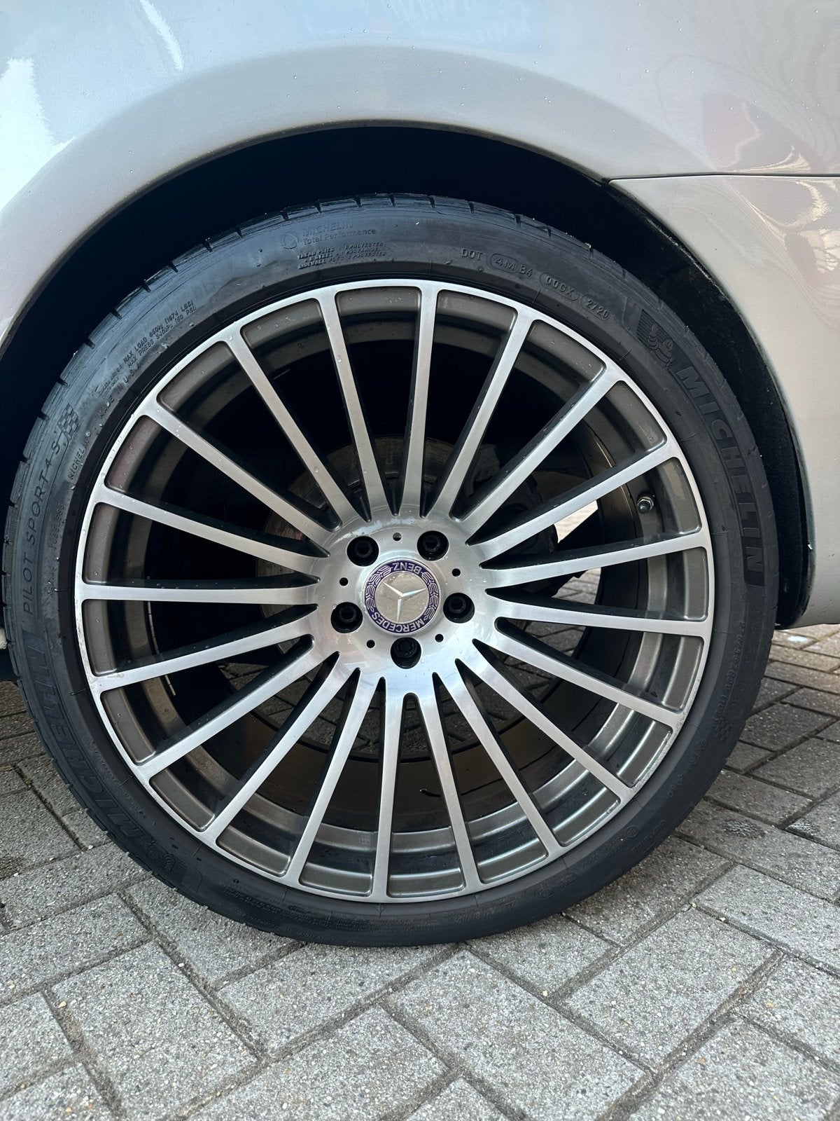 Originele Mercedes 20 inch breedset velgen 5x112, Auto-onderdelen, Banden en Velgen, Ophalen, Gebruikt, 255 mm, Velg(en)