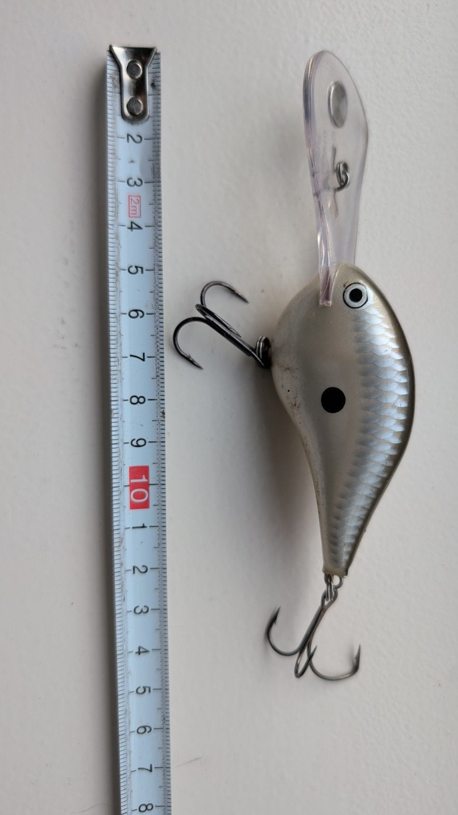 Rapala duikplug 20 ft - Zilver/Wit kunstaas, Ophalen of Verzenden, Zo goed als nieuw