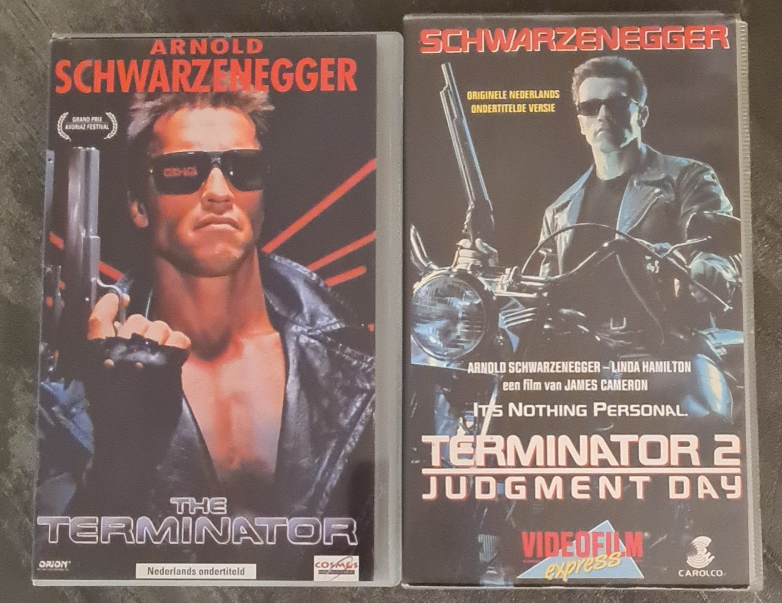 Terminator 1 & 2 VHS - Schwarzenegger Klassiekers, Ophalen of Verzenden, Zo goed als nieuw