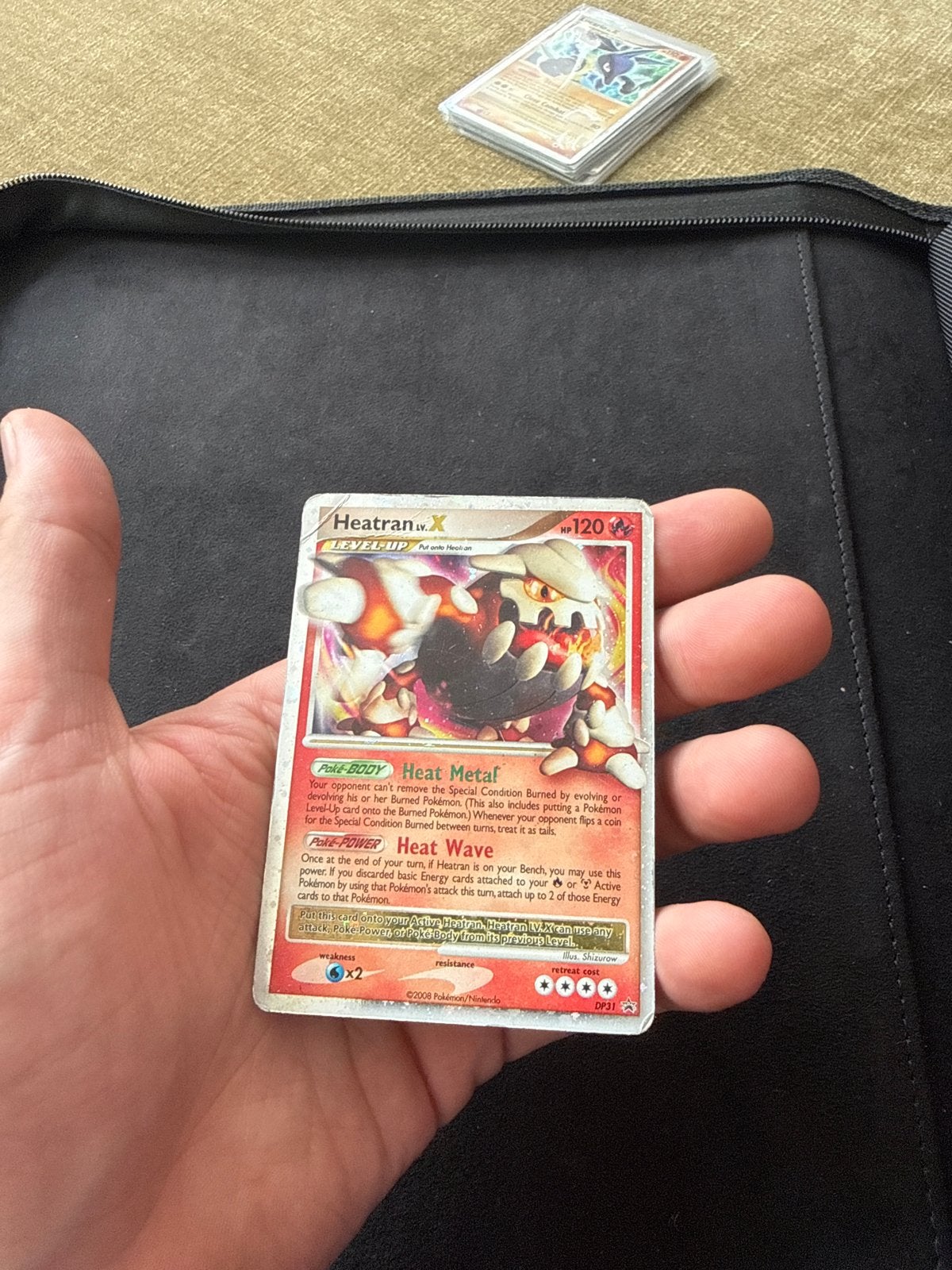 Heatran LV.X Pokémon kaart - dp31 Promo, Ophalen of Verzenden, Gebruikt, Losse kaart