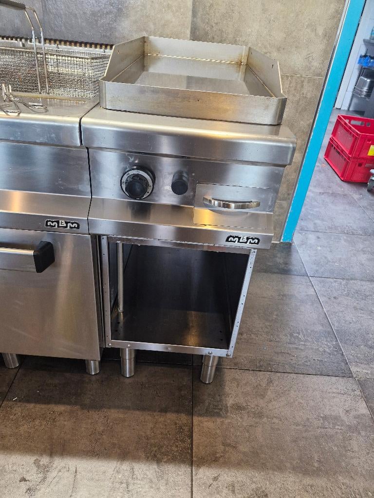Izgs bakplaat op Gas., Zakelijke goederen, Horeca | Keukenapparatuur, Ophalen, Gebruikt, Fornuis, Frituur en Grillen
