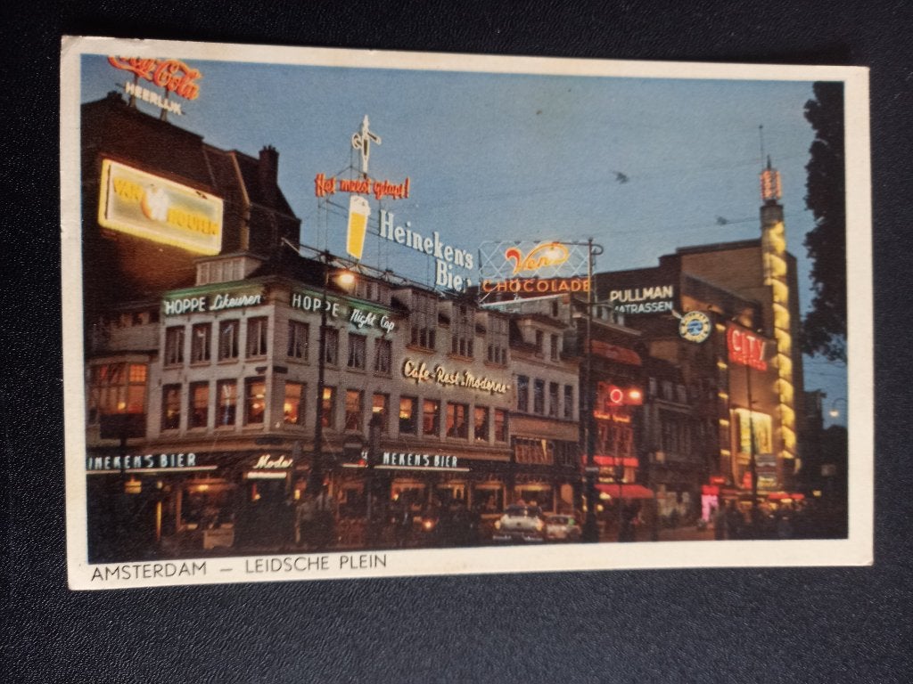 Amsterdam, Leidseplein 1959, Verzamelen, Ophalen of Verzenden, 1940 tot 1960, Gelopen, Noord-Holland