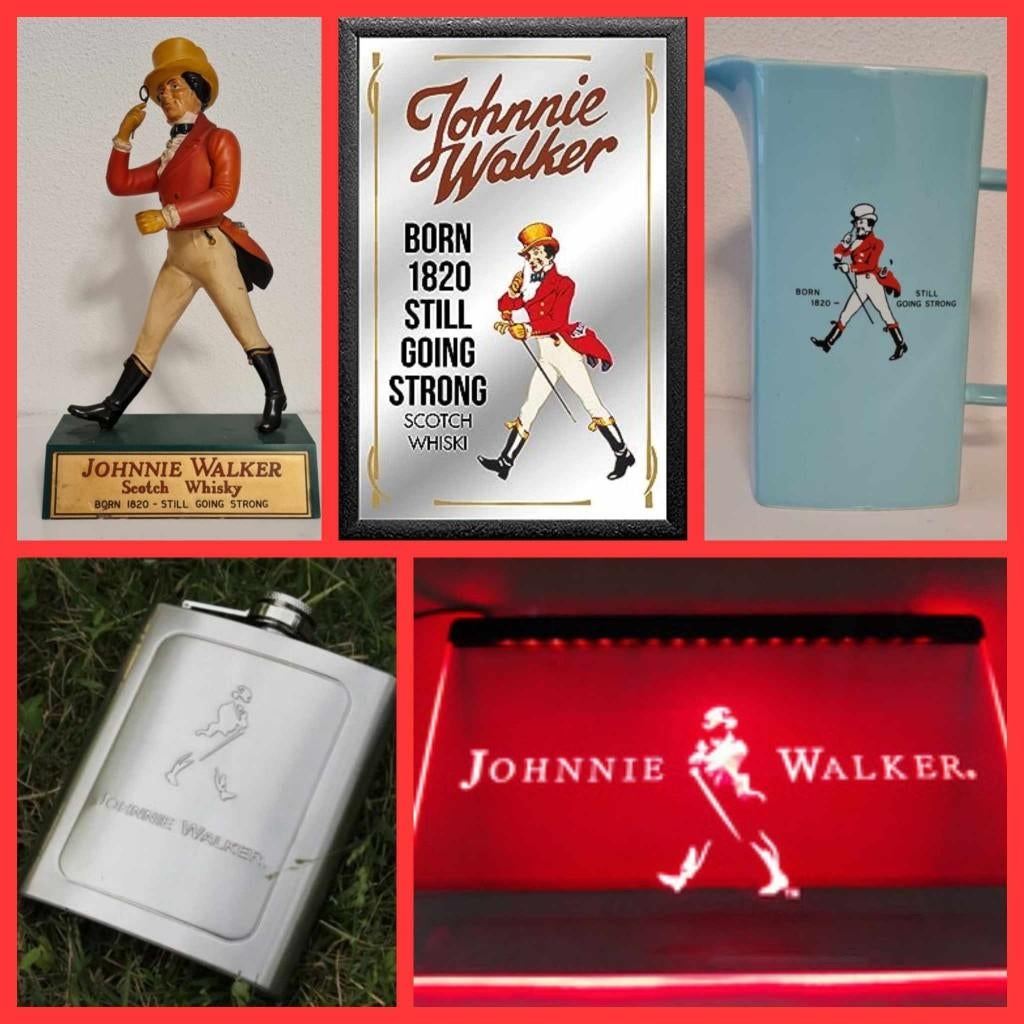 Johnnie Walker whisky reclame display waterkan asbak beeldje, Americansaleshop@gmail.com, Gebruiksvoorwerp, Jo, Ophalen of Verzenden