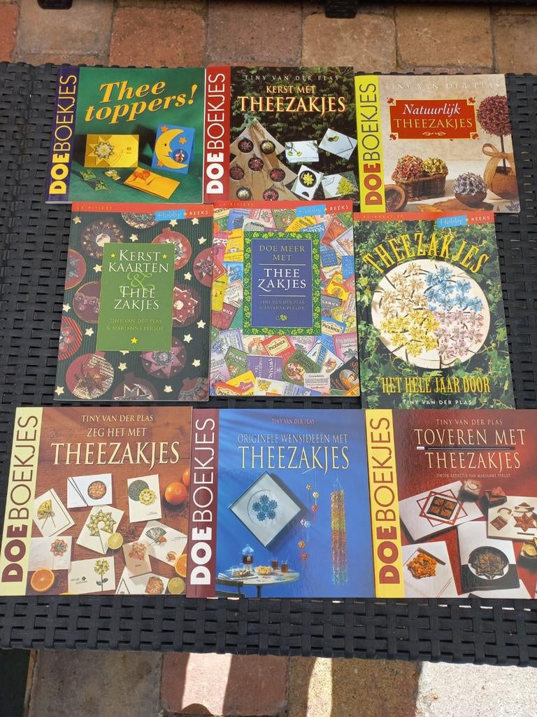Hobbyboekjes: Kaarten maken met theezakjes (9 stuks), Hobby en Vrije tijd, Kaarten | Zelf maken, Gebruikt, Overige typen, Overige thema's