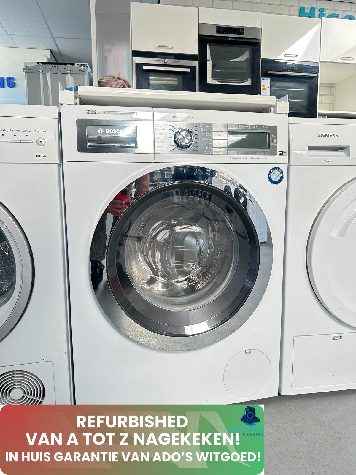 BOSCH 9KG HOME PROFESSIONAL WiFi 1600T WASMACHINE, Witgoed en Apparatuur, Wasmachines, 1200 tot 1600 toeren, Minder dan 85 cm
