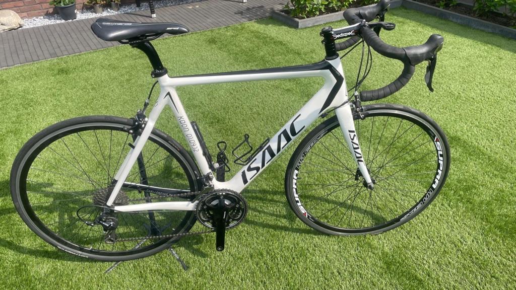 Isaac Kaon Racefiets - Carbon, Shimano 105, framemaat 58, 28 inch, Gebruikt, Carbon, Velgrem