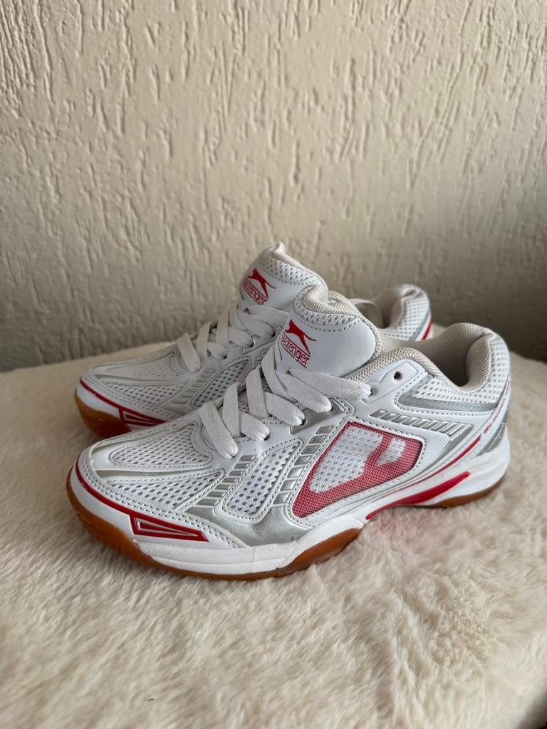 Slazenger Sportschoenen Wit/Rood - Maat 36, Ophalen of Verzenden, Zo goed als nieuw, Wit, Sportschoenen