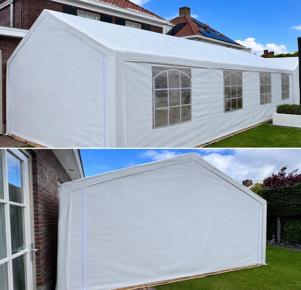 Ruime Partytent 8x4 meter - Ideaal voor elk feest!, Tuin en Terras, Partytenten, Gebruikt, Partytent, 2 meter of meer, 8 meter of meer