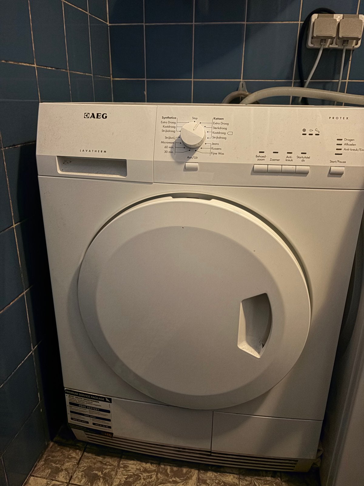 AEG Lavatherm 5127AC Wasdroger - Goede staat, Witgoed en Apparatuur, Ophalen, 6 tot 8 kg, Gebruikt, Voorlader