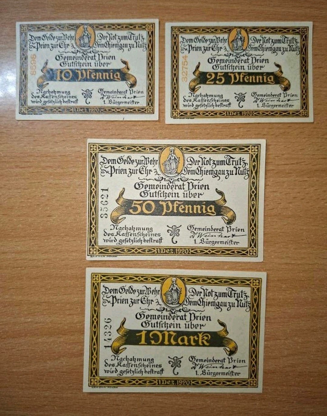 Duits Notgeld Prien Noodgeld, Ophalen of Verzenden, Duitsland