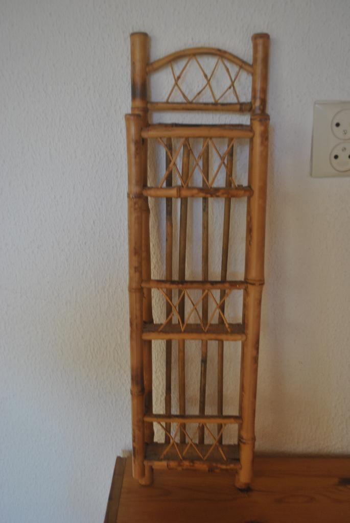 Rekje voor aan de muur, bamboe, vintage, Ophalen of Verzenden, Huis en Inrichting