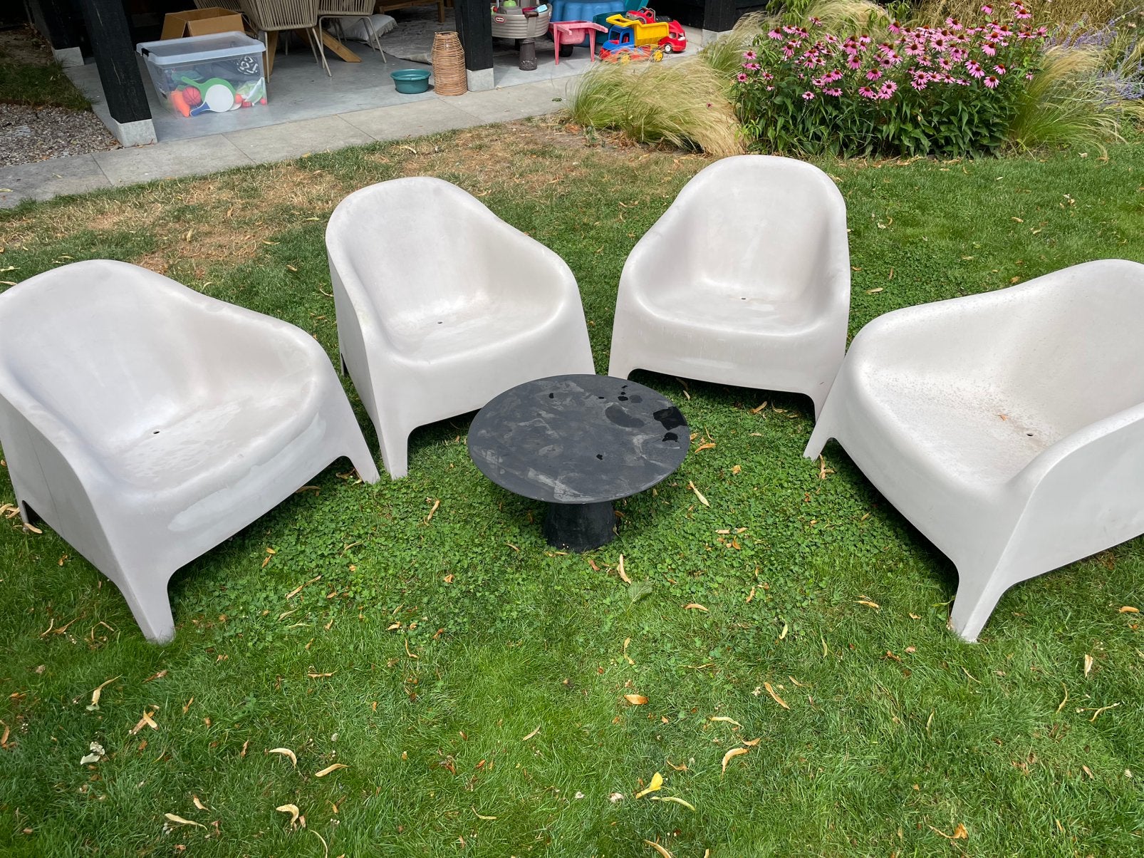 Ikea Skarpö stoelen 4 stuks, Ophalen, Gebruikt, Kunststof