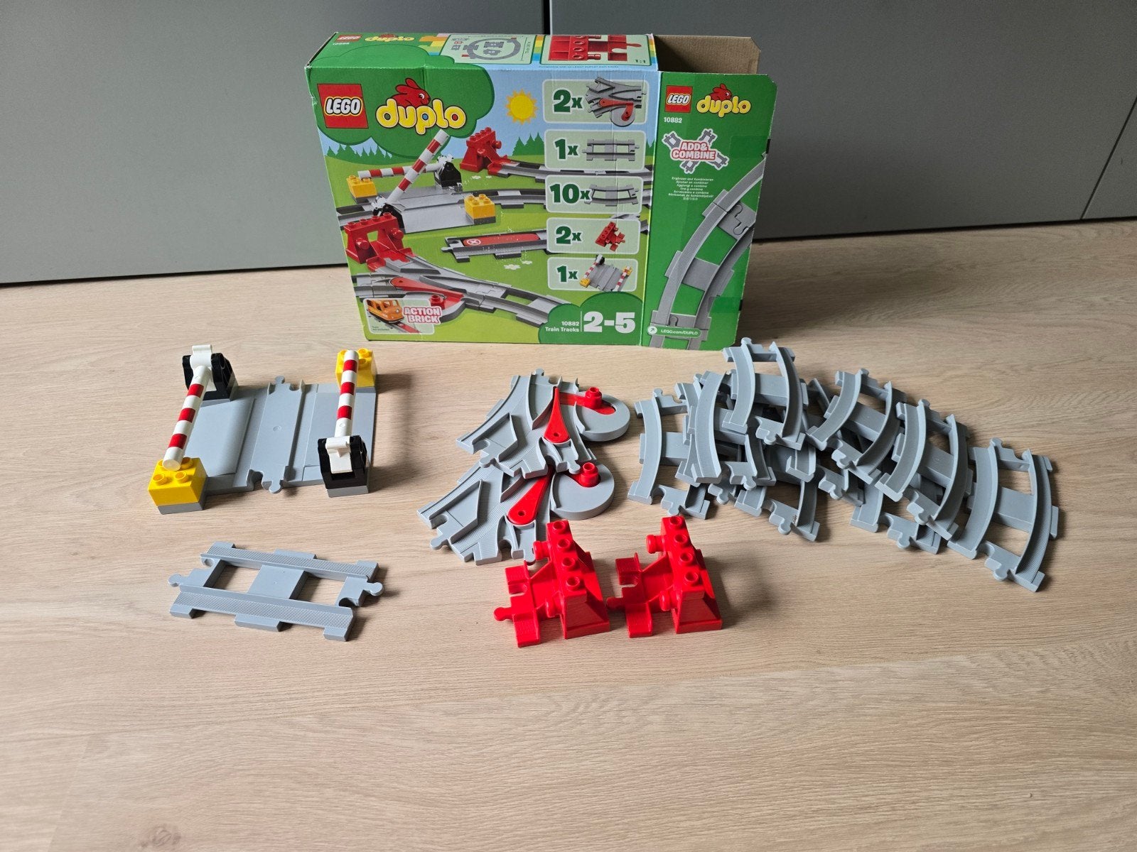 LEGO Duplo Treinrails 10882 - Complete aanvullende set, Ophalen