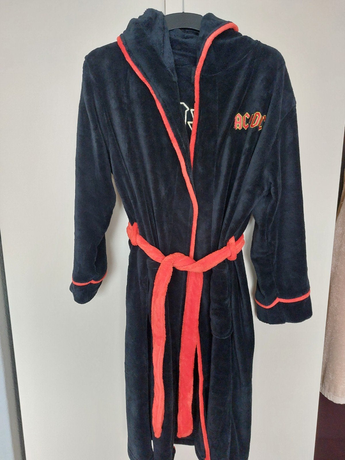 Badjas AC/DC nieuw, Maat 48/50 (M), Zwart, Ophalen of Verzenden, Ac/dc