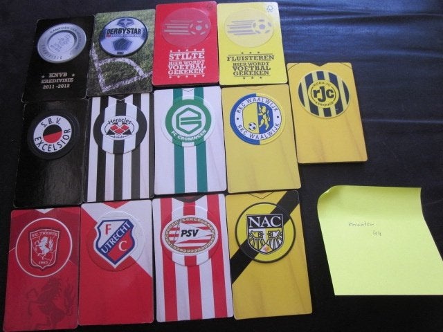 12 Voetbal/Clubmunten 2011-2012 (incl. KNVB, Derby Star), Ophalen of Verzenden, Nieuw, Overige binnenlandse clubs, Poster, Plaatje of Sticker