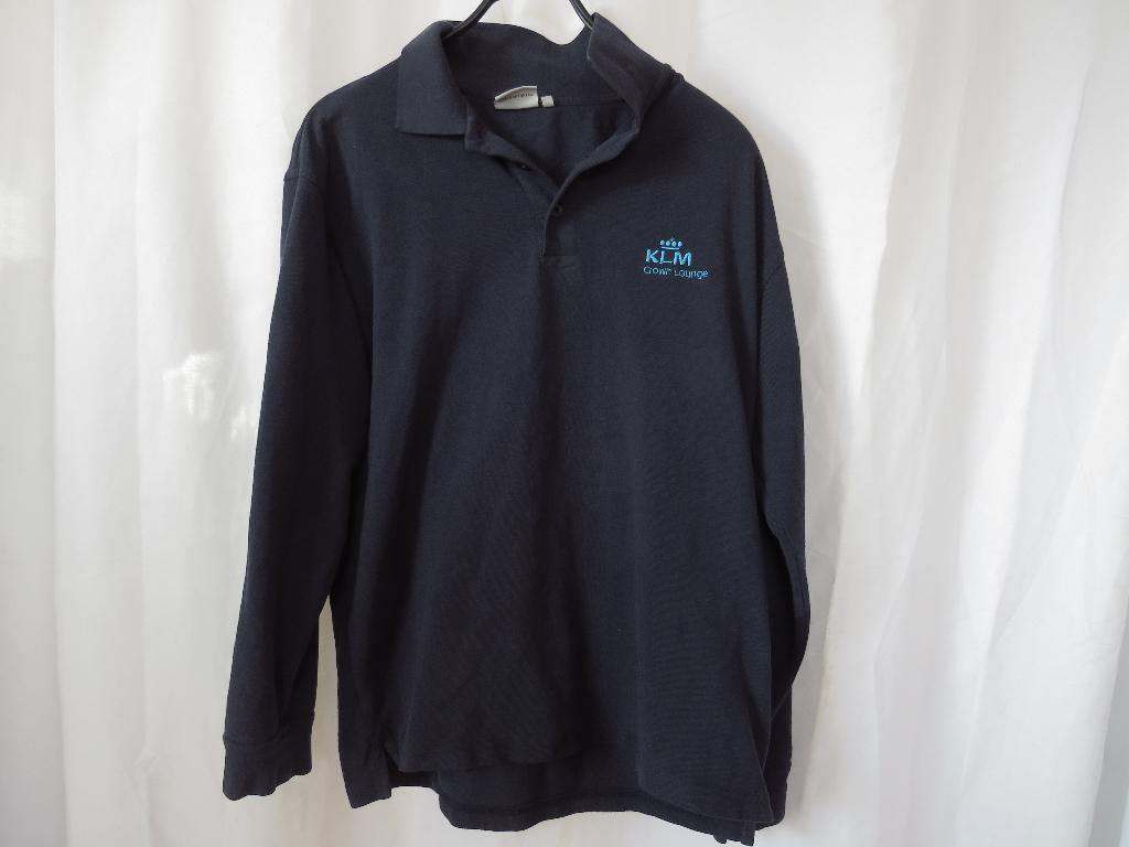 blauw klm drown lounge polo shirt mt L vlekken dus klusshirt, Kleding | Heren, Ophalen, Santino, Gedragen, Maat 48/50 (M)