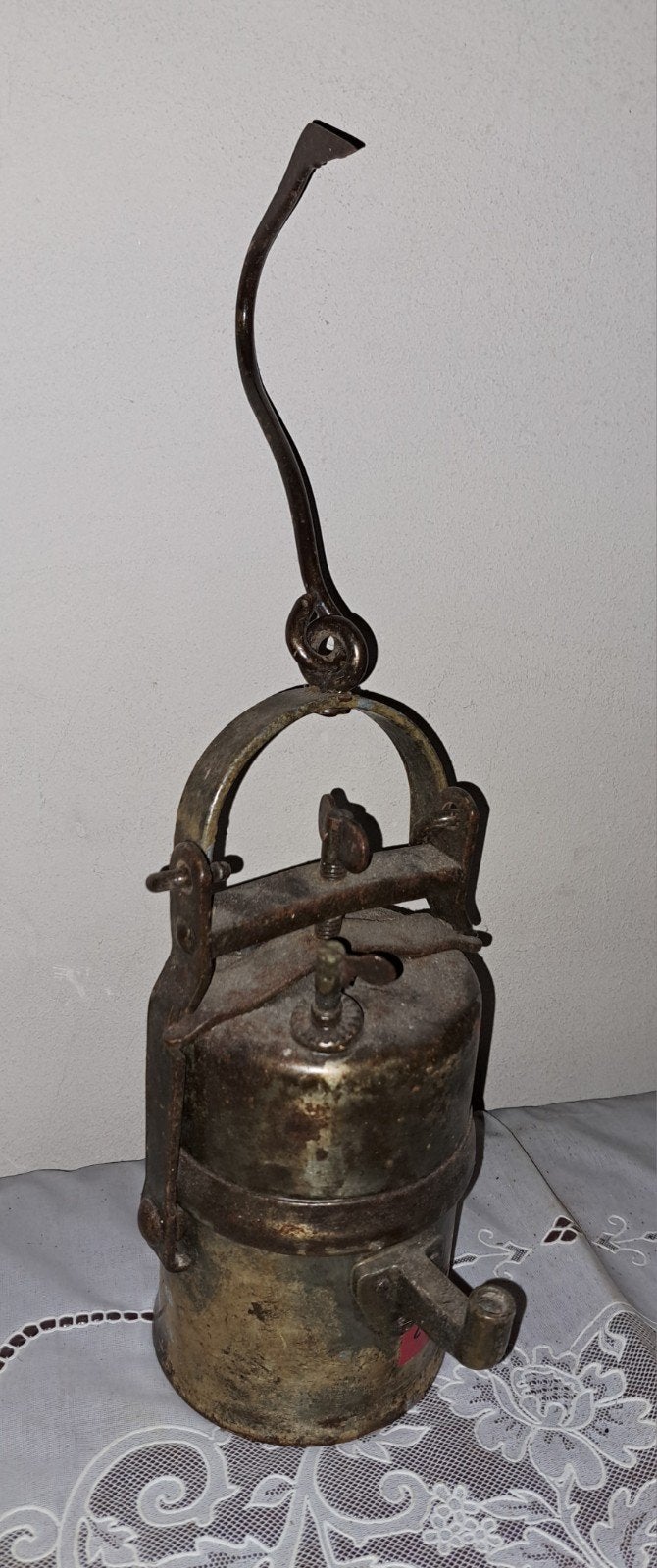 lamp lampen oude carbuurlamp decoratie, Ophalen of Verzenden