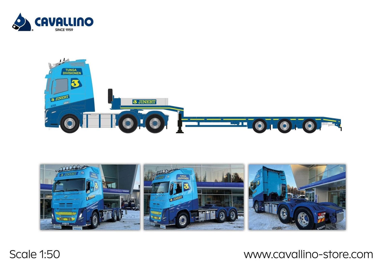 Cavallino 1:50 Jinert  Geen Tekno/Wsi, Ophalen of Verzenden, Nieuw, Bus of Vrachtwagen, Overige merken