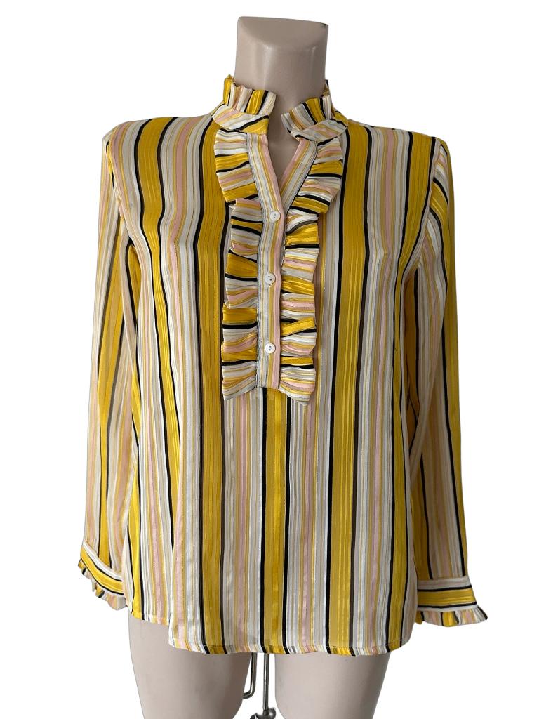 Lolly’s Laundry shirt lange mouw XS, Geel, Ophalen of Verzenden, Zo goed als nieuw, Maat 34 (XS) of kleiner