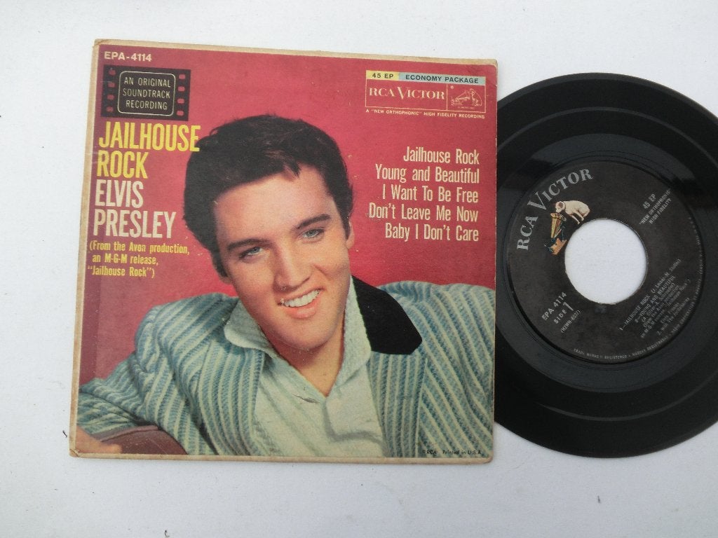 Elvis Presley EPA 4114 Jailhouse rock, Gebruikt, 7 inch, Ophalen of Verzenden, Pop