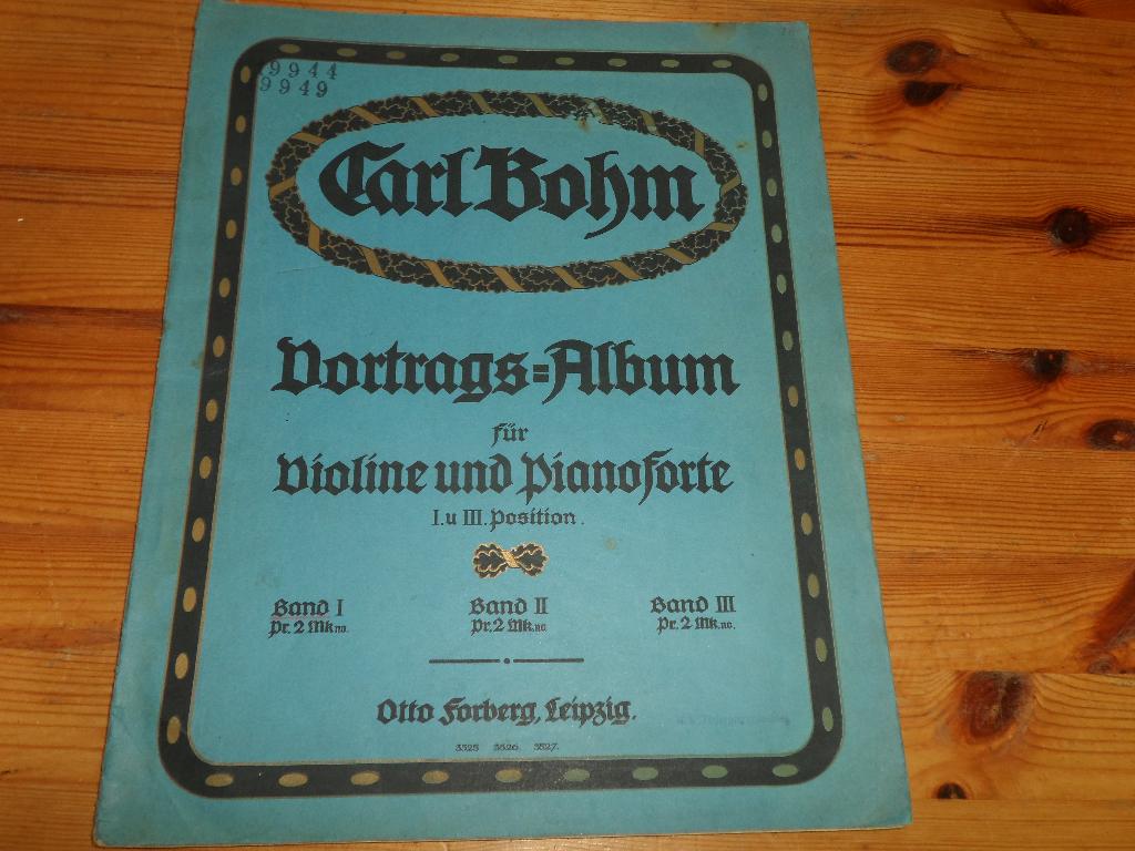 Carl bohm - vortrags album 1, Gebruikt, Klassiek, Ophalen of Verzenden, Viool of Altviool