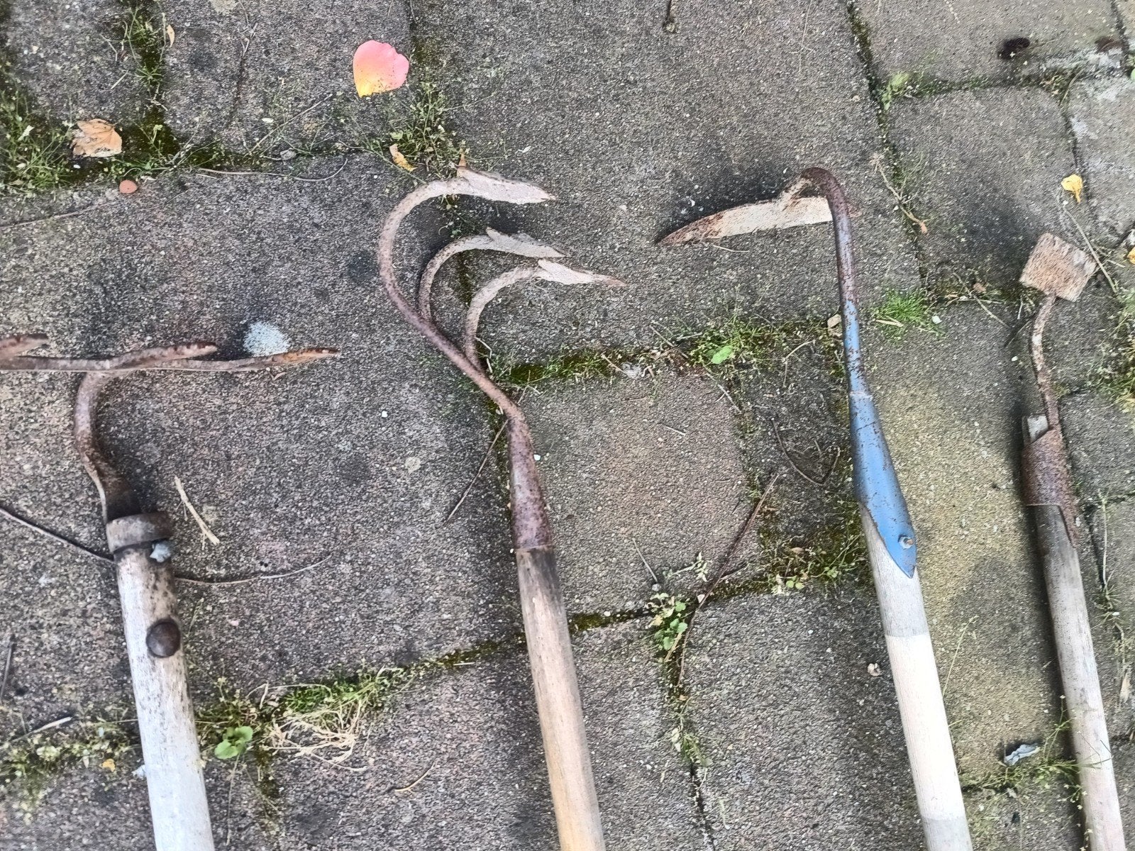 Oud tuin gereedschap. 4 stuks, Ophalen of Verzenden