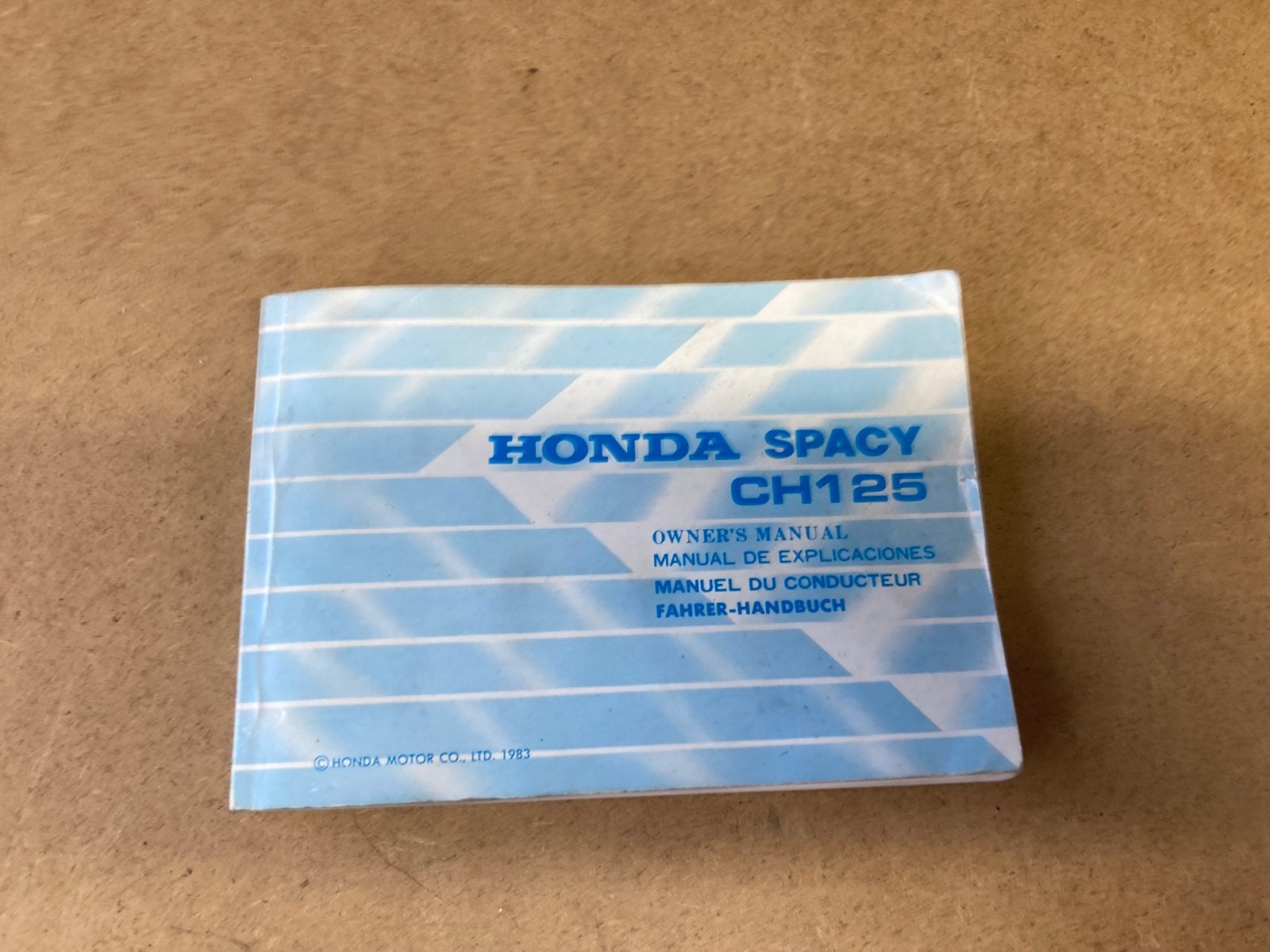 Origineel instruktieboekje HONDA CH125 SPACY, Ophalen of Verzenden, Honda