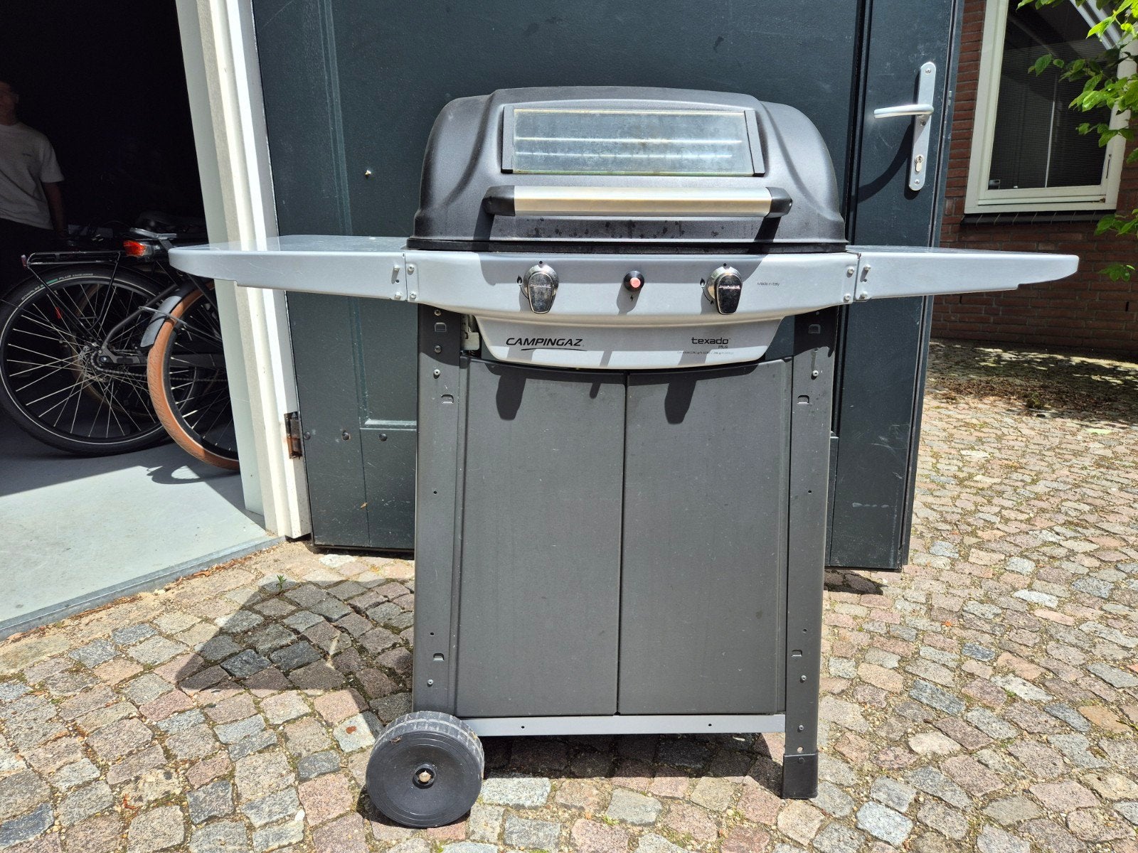 Campingaz Texado Plus gas BBQ met beschermhoes, Ophalen of Verzenden, Gebruikt, Campingaz