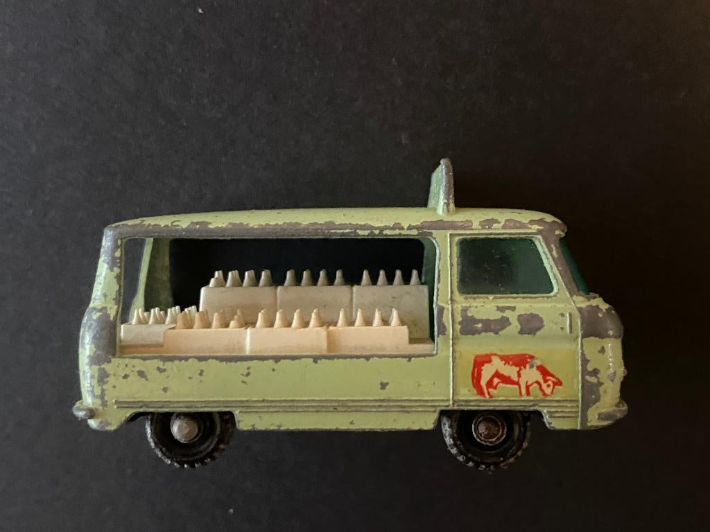 W594-MATCHBOX LESNEY No21C COMMER MILK FLOAT, Ophalen of Verzenden, Gebruikt, Bus of Vrachtwagen
