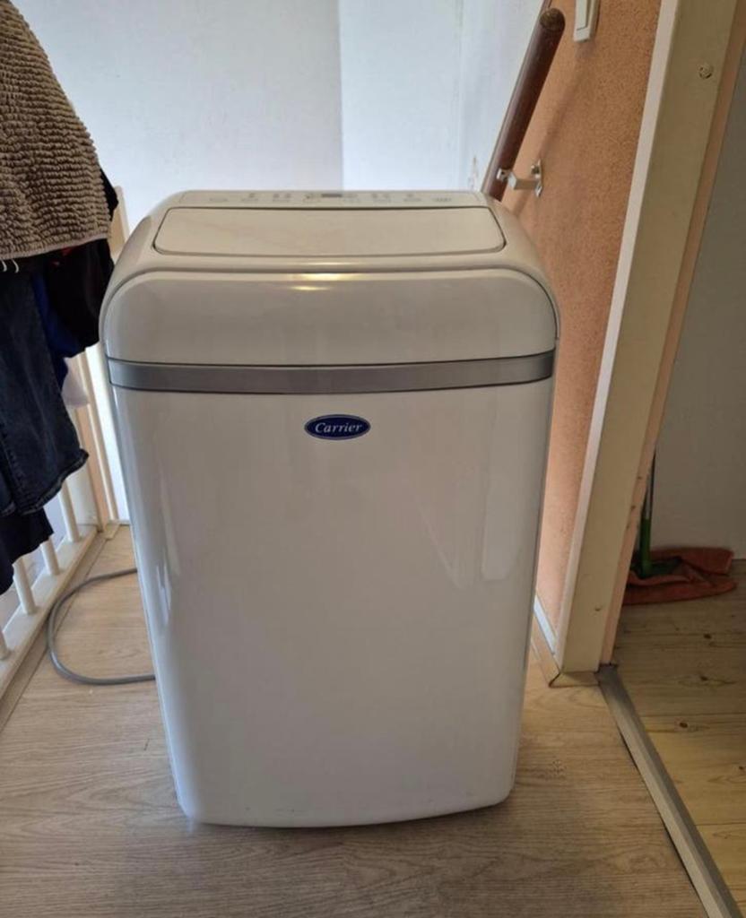Carrier 51QPD012N7S Mobiele Airco – Zo goed als nieuw, Ophalen, Verwarmen, 3 snelheden of meer, Zo goed als nieuw