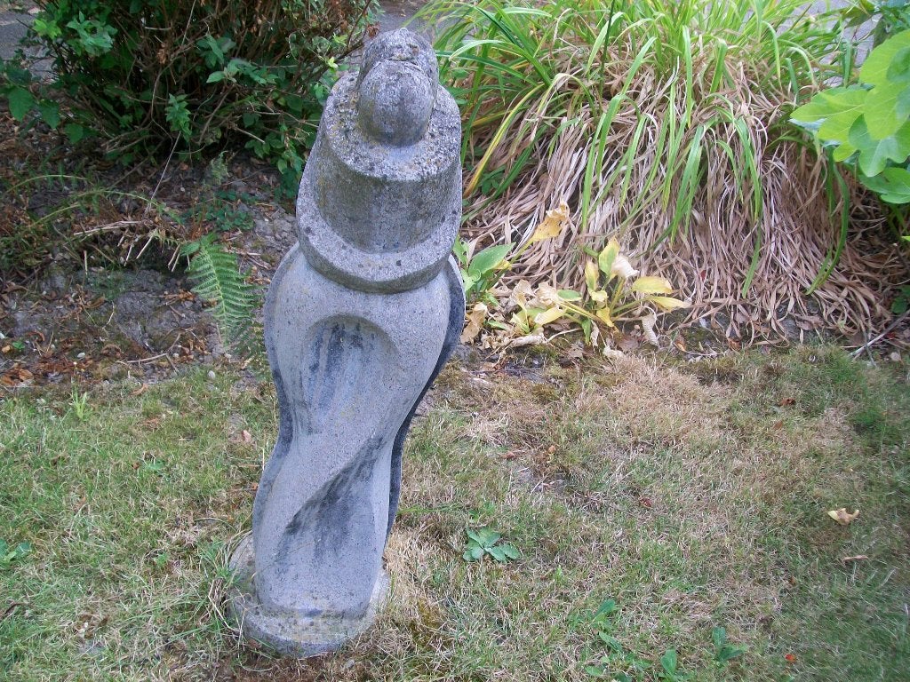 abstracte hardstenen tuinbeeld, Ophalen, Gebruikt, Steen, Overige typen