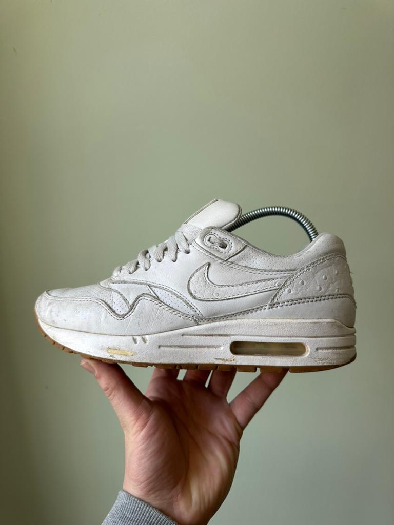 Nike Air Max 1 White Gum / 40,5, Wit, Ophalen of Verzenden, Sneakers of Gympen, Gedragen