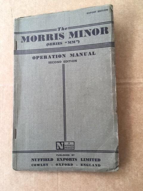 Handleiding/Instructieboekje Morris Minor MM 1950 -1960 Eng., Ophalen of Verzenden