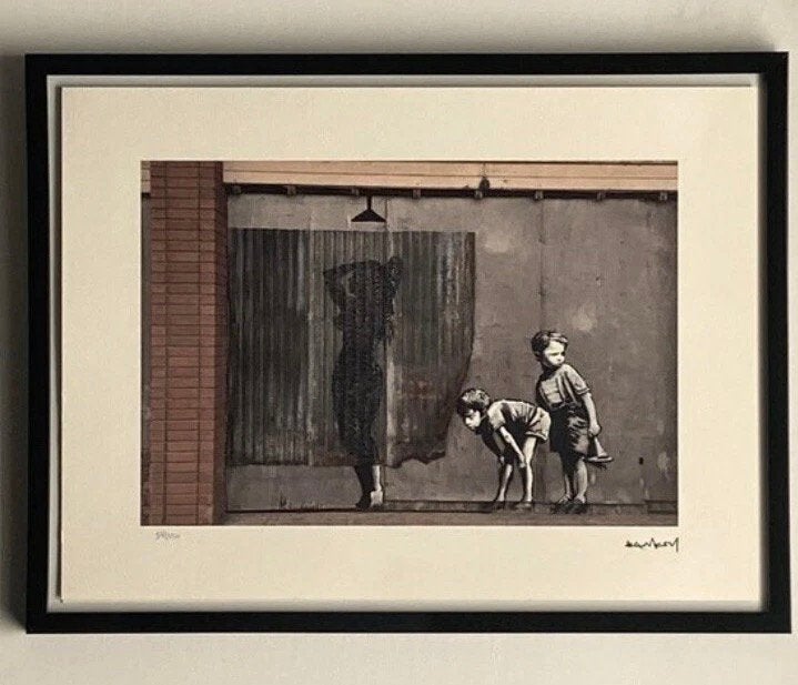BANKSY : lithigrafie met certificaat, Ophalen of Verzenden