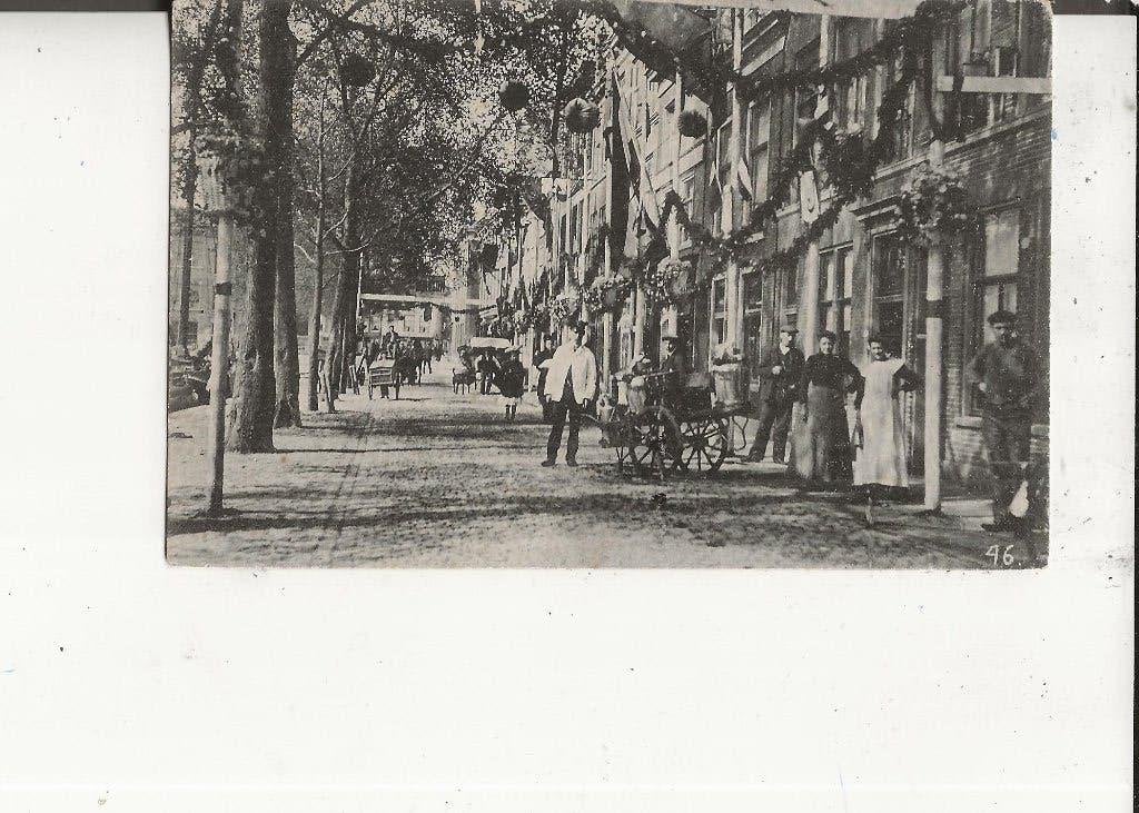 Den Haag Zuid-Oost Binnensingel straatversiering E Noordijk, Ophalen of Verzenden, Voor 1920, Ongelopen, Zuid-Holland