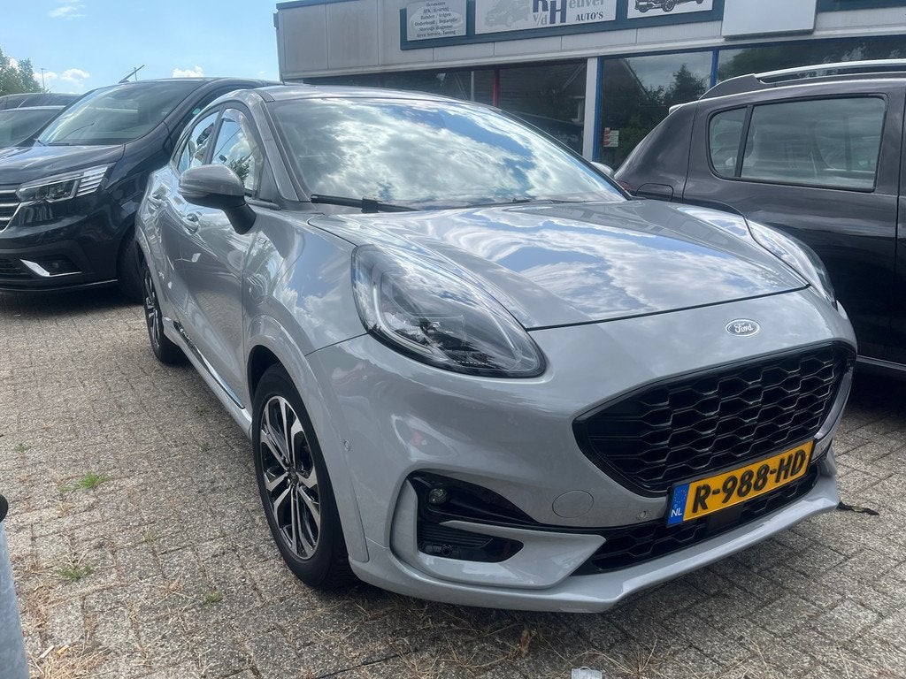 Ford Puma 1.0 EcoBoost Hybrid ST-Line BJ 2022 MATTER GREY, Auto's, Ford, Voorwielaandrijving, 125 pk, Euro 6, Origineel Nederlands